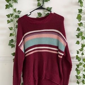 American eagle oversized red sweater